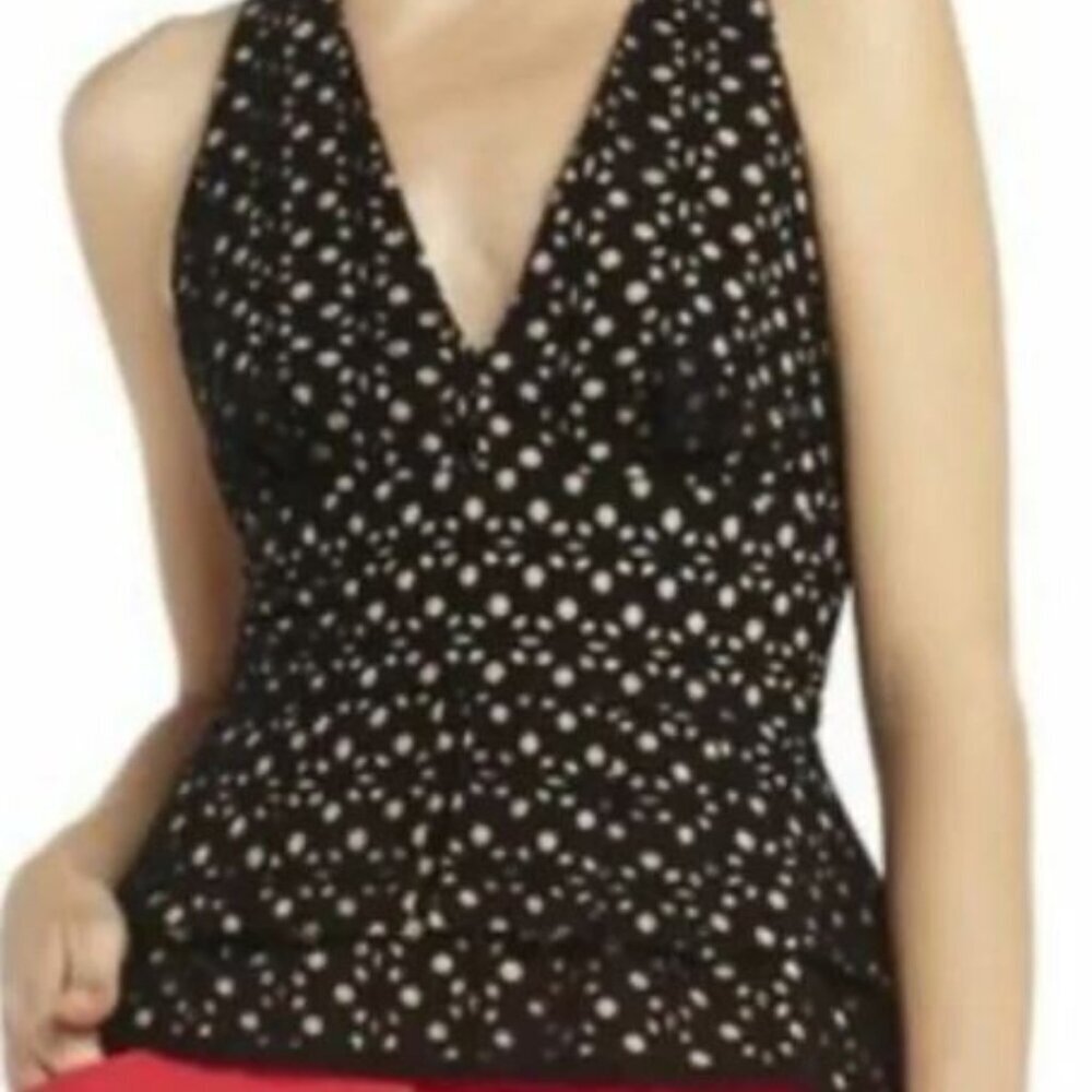 BCBGMaxAzria Eyelet Halter Top M